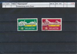 1953 "Alpenpost",  gestempelt