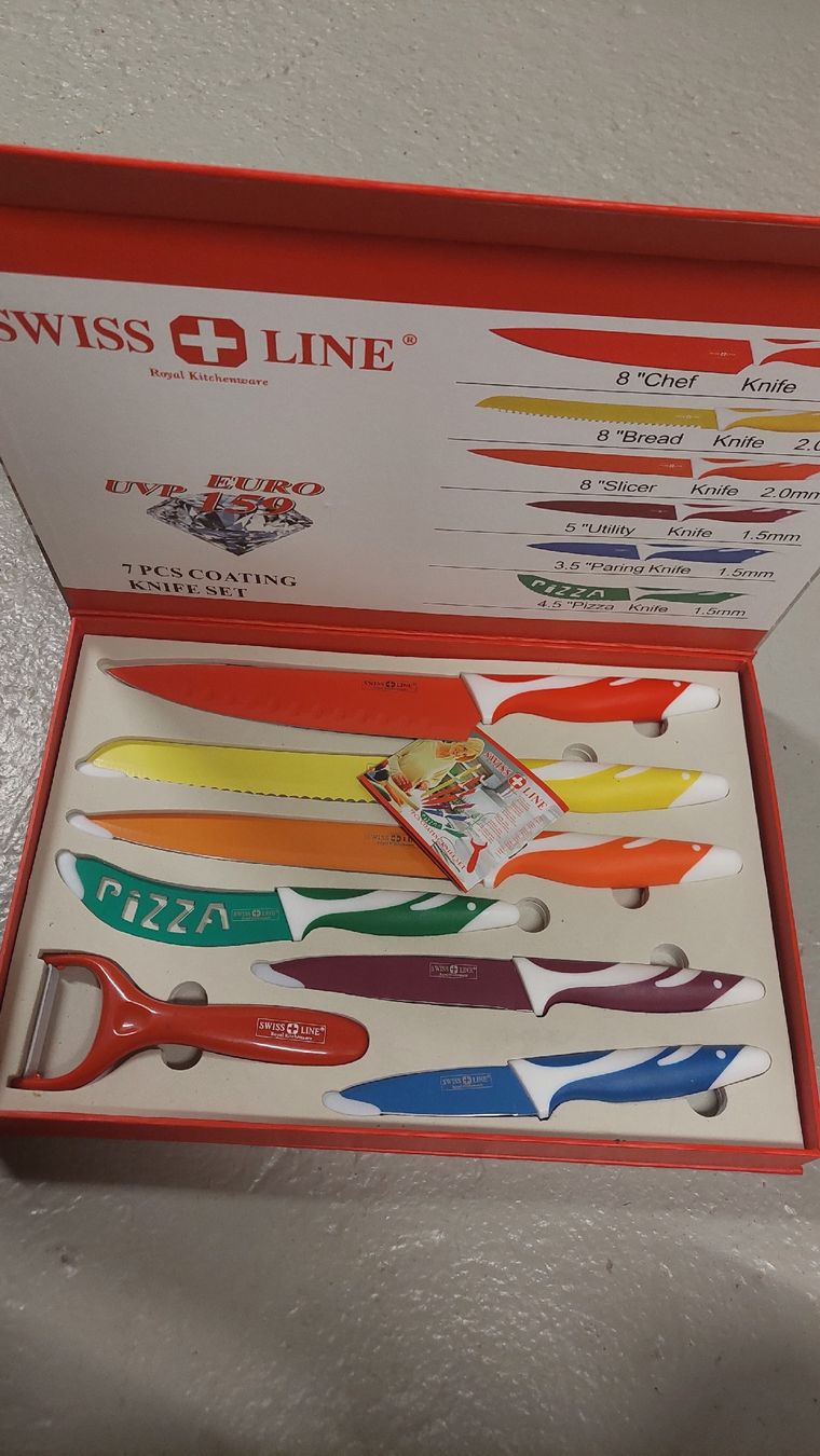 Swiss Coltelli: Schweizer Messerset/SwissQuality Messerset – Nuovo e nell'imballaggio originale da Basel venduto da O-MEGA 2