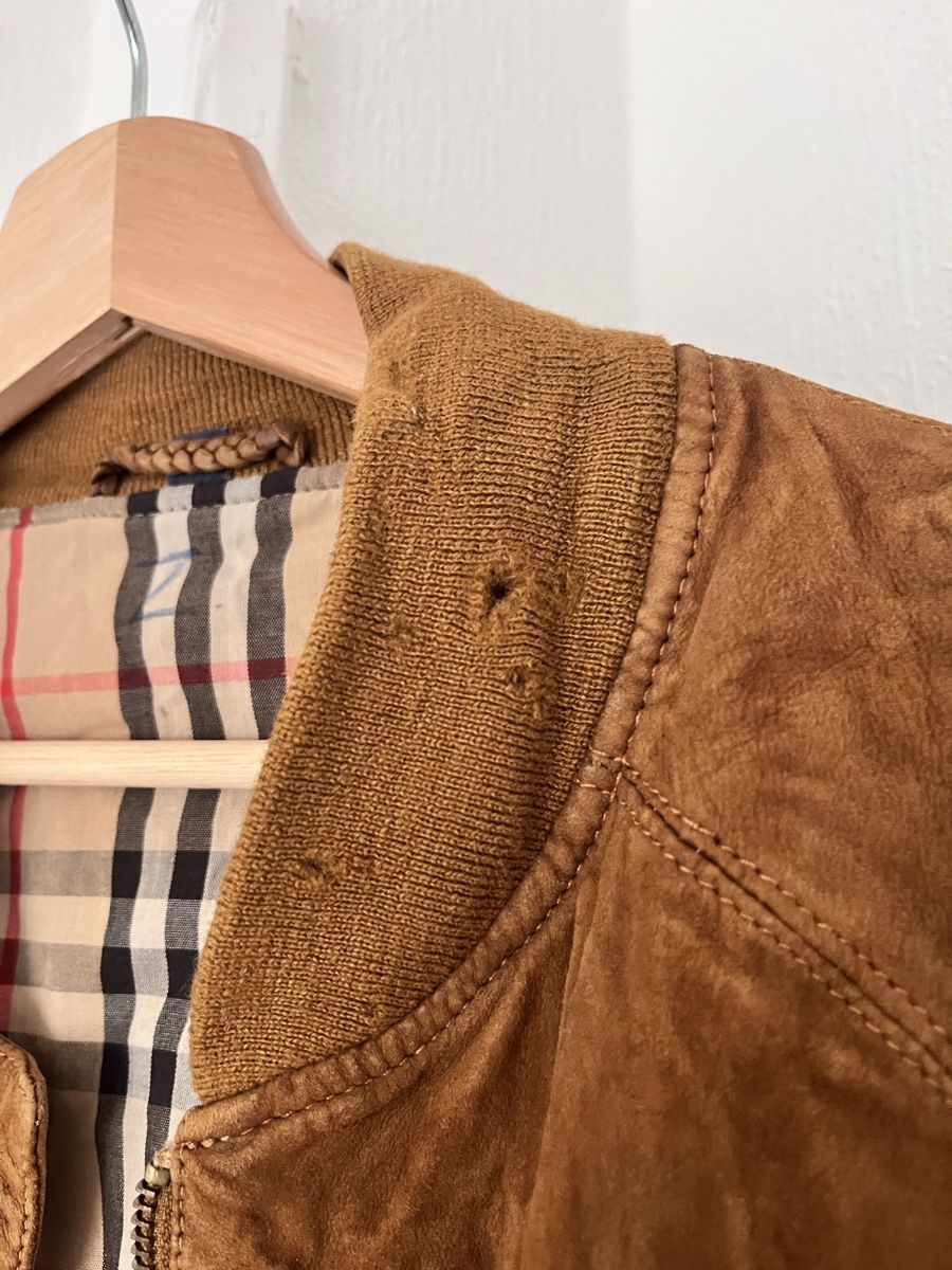 Burberry Giacche: Burberrys Suede Bomber Jacket Brown Used Condition M  – Usato da Lausanne venduto da Danash 3
