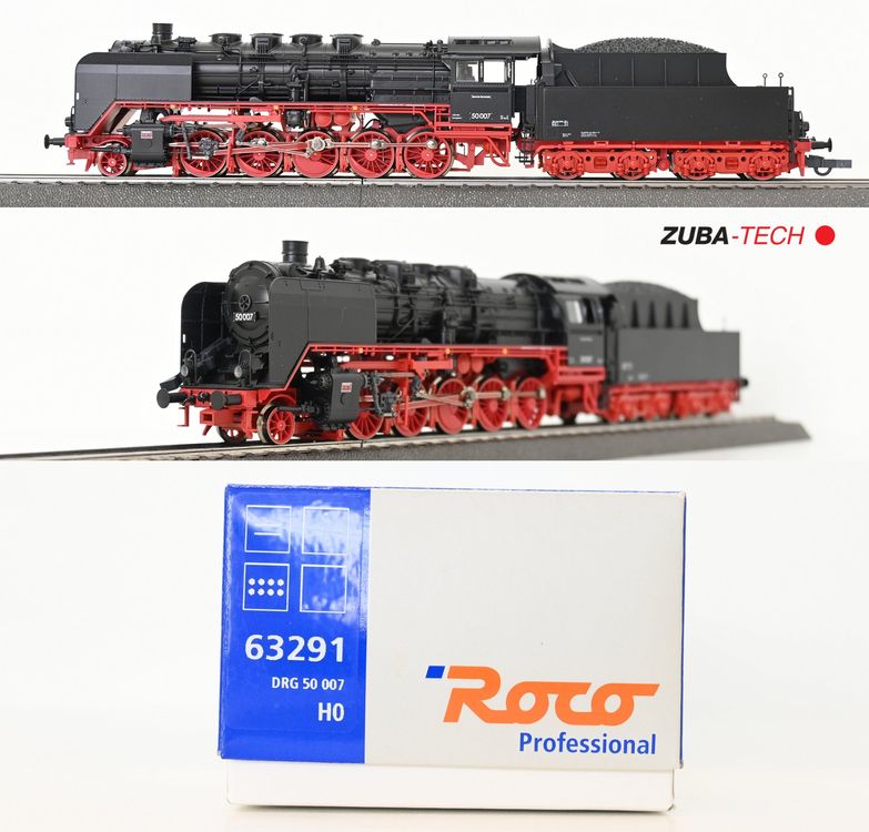 Locomotive Vapeur Roco BR 50 007 – époque VI – échelle HO – Réf 63291 – Occasion