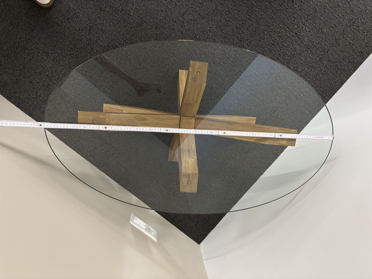 Tische: Couchtisch Glasplatte Holzgestell  – Gebraucht aus Rifferswil von hermyshermy 3