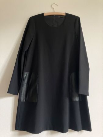 Robe trapèze noire ESPRIT, 34 Automne-hiver