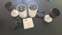 Zwei Tapo Überwachungskameras C420 mit 32 GB Speicherkarte g