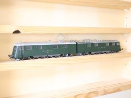 Fulgurex SBB Ae 8/14 dunkelgrün Landi E-Lok H0 DC - Messing