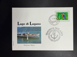 Schweizer Schiffspost Lago di Lugano MN Milano 1999