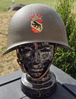 Stahlhelm Militär Armeeschutz Helm mit Wappen super guter Zu