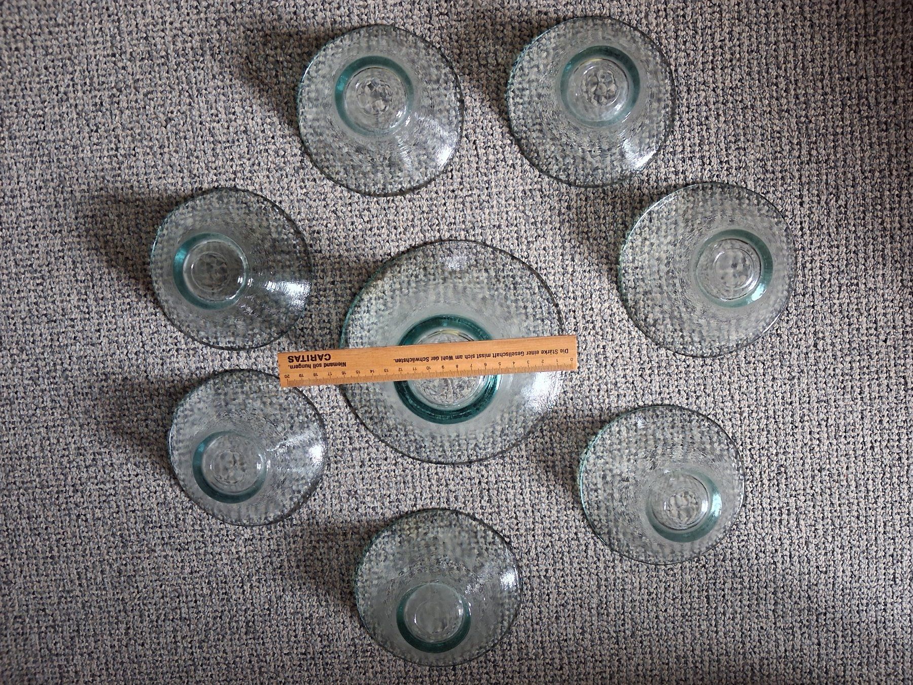 Set di piatti: Vintage Glas-Schälchen Set (7 klein, 1 gross)) – Nuovo (secondo la descrizione) da Wald ZH venduto da e8e 3
