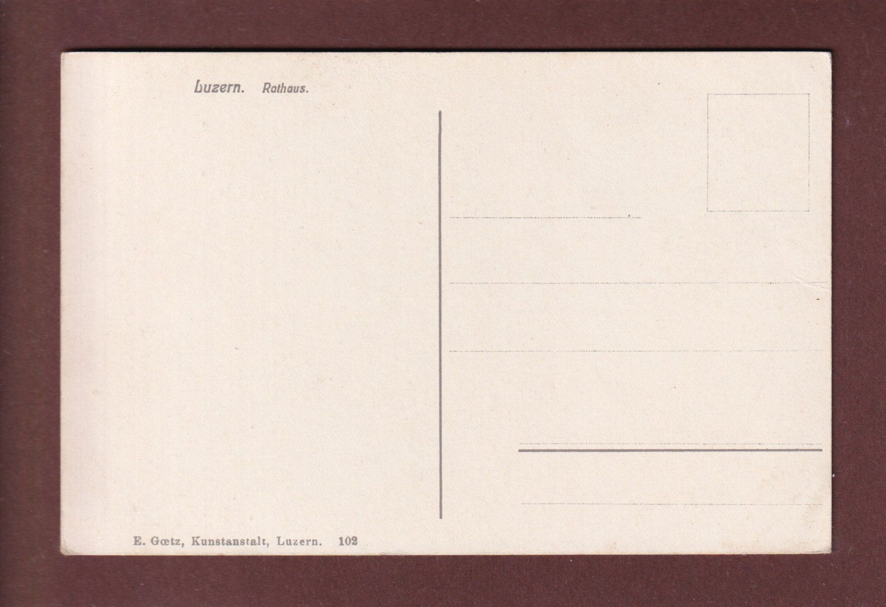 Cartoline postali: LUZERN - Rathaus – Usato da Pully venduto da nicecards-shop 1