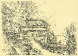 Rütli Federzeichnung Emil Staffelbach 1975 Bido