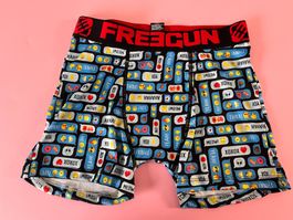 FREEGUN, Boxershorts Emoji, Grösse S,  Mehrfarbig