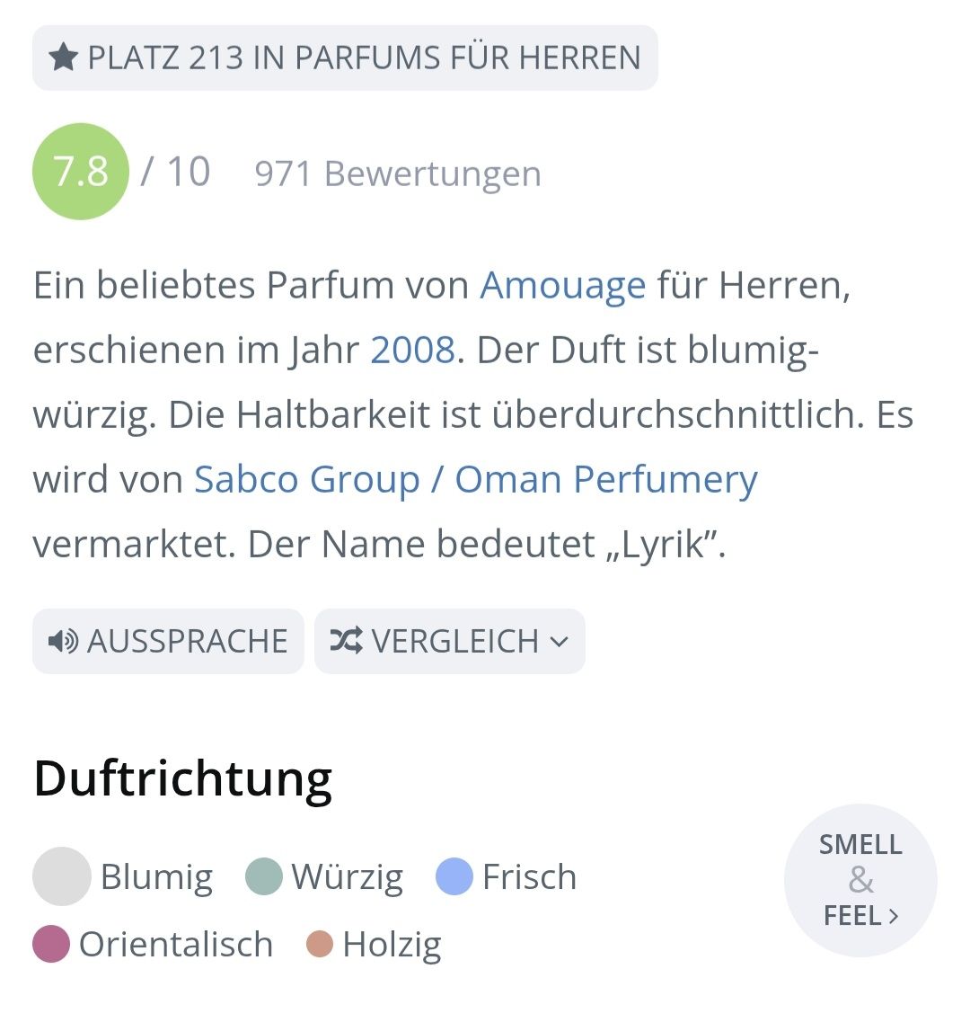 Amouage Parfum & Eau de Toilette: 2 ml LYRIC MAN AMOUAGE ABFÜLLUNG – Neu (gemäss Beschreibung) aus St. Gallen von CaliSunshine 2