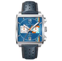 Specht & Söhne Monaco Hommage SP0009 Chronograph Blau Zeitlo