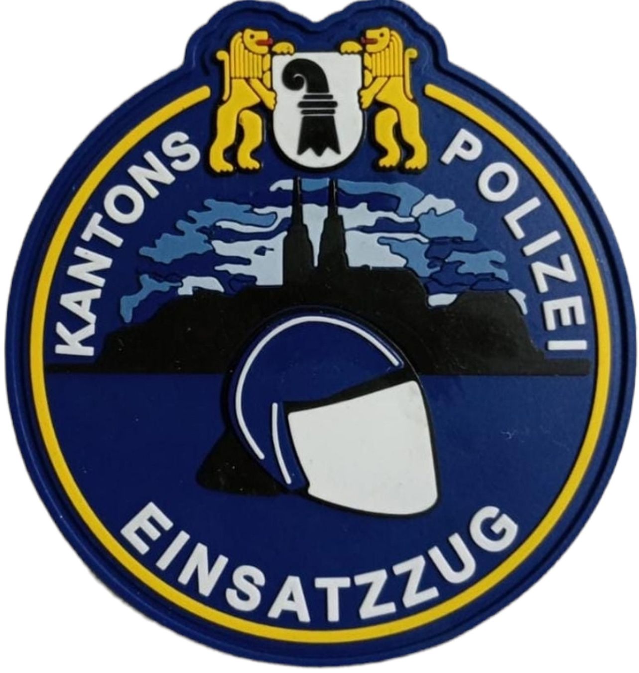 Swiss Placchette & Badge: Kantonspolizei Basel EINSATZZUG mit Klett – Nuovo e nell'imballaggio originale da Emmenbrücke venduto da F.ingl-1947