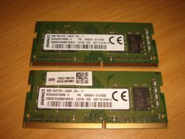 2 stück 8gb ddr4 2400 RAM für Laptop.