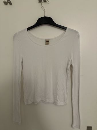 Langarmshirt Zebra weiss gerippt Grösse S guter Zustand