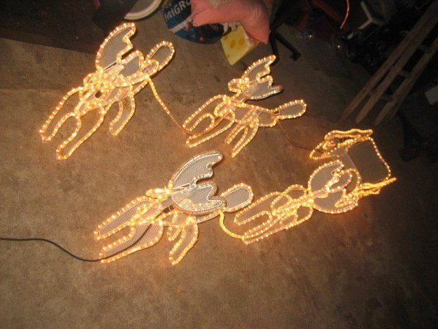 Ghirlande e barre luminose: Rentier Schlitten Lichterkette – Usato da Winterthur venduto da pf02 3