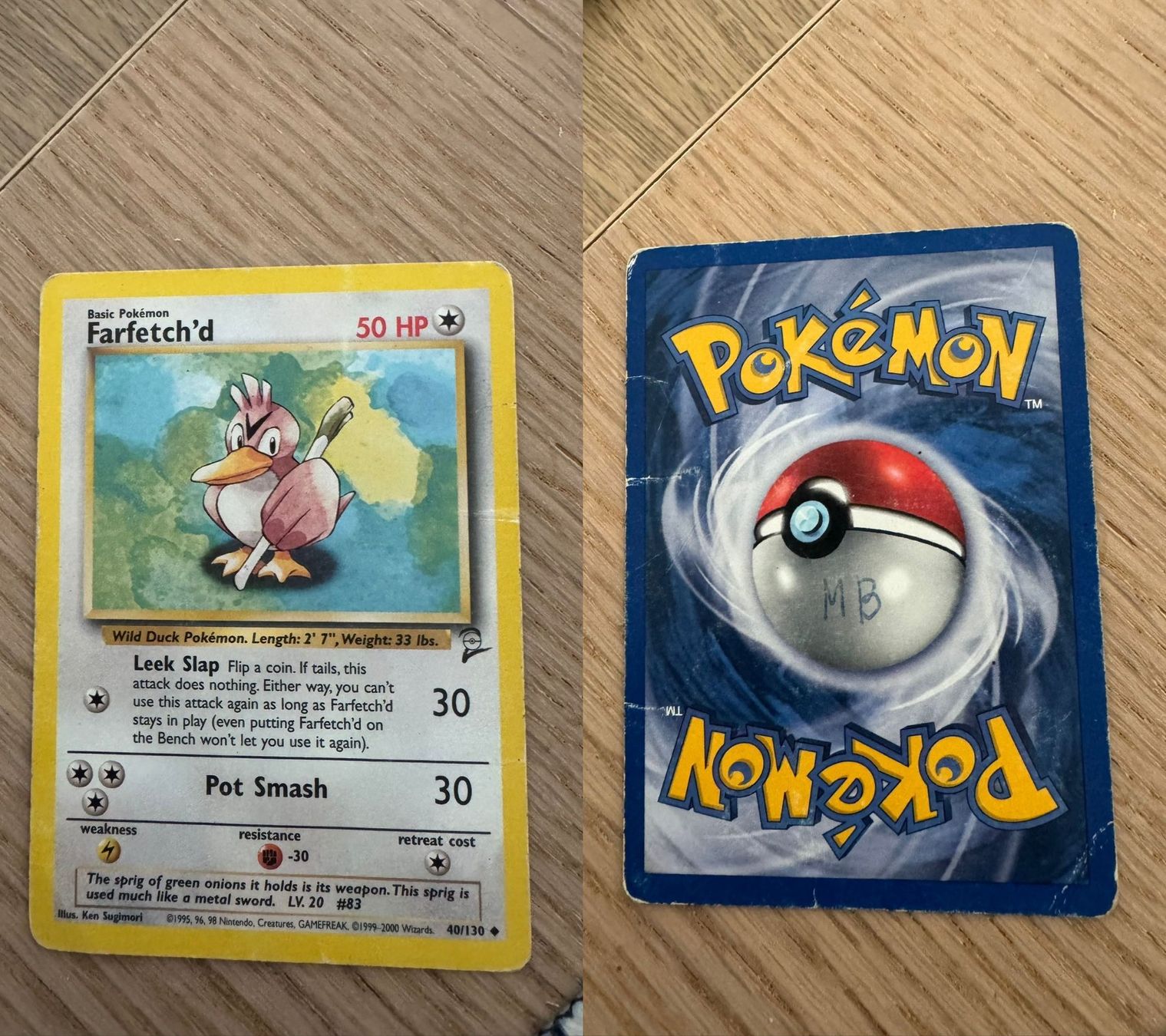 Pokémon Sammelbilder & Trading cards: Farfetch'd 40/130 – Gebraucht aus Chavannes-Renens von skywalker1942