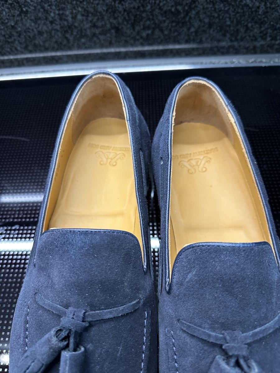 Scarpe da uomo: neuer preis Herren Loafers Dunkelblau Wildleder  41 – Nuovo (secondo la descrizione) da Stansstad venduto da Dalmatinerhjf 1