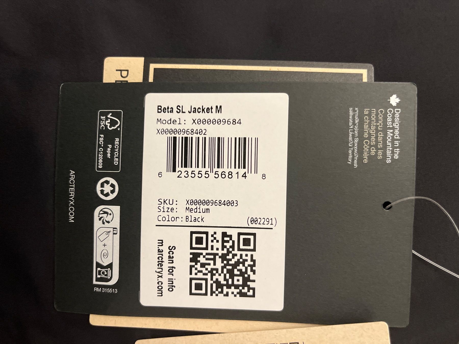 Arcteryx Giacche: Arcteryx Beta SL, Grösse M, Farbe schwarz – Nuovo (secondo la descrizione) da Kriens venduto da horizon_eleven 4