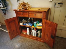 Kommode antik - Putzschrank, Waschküche