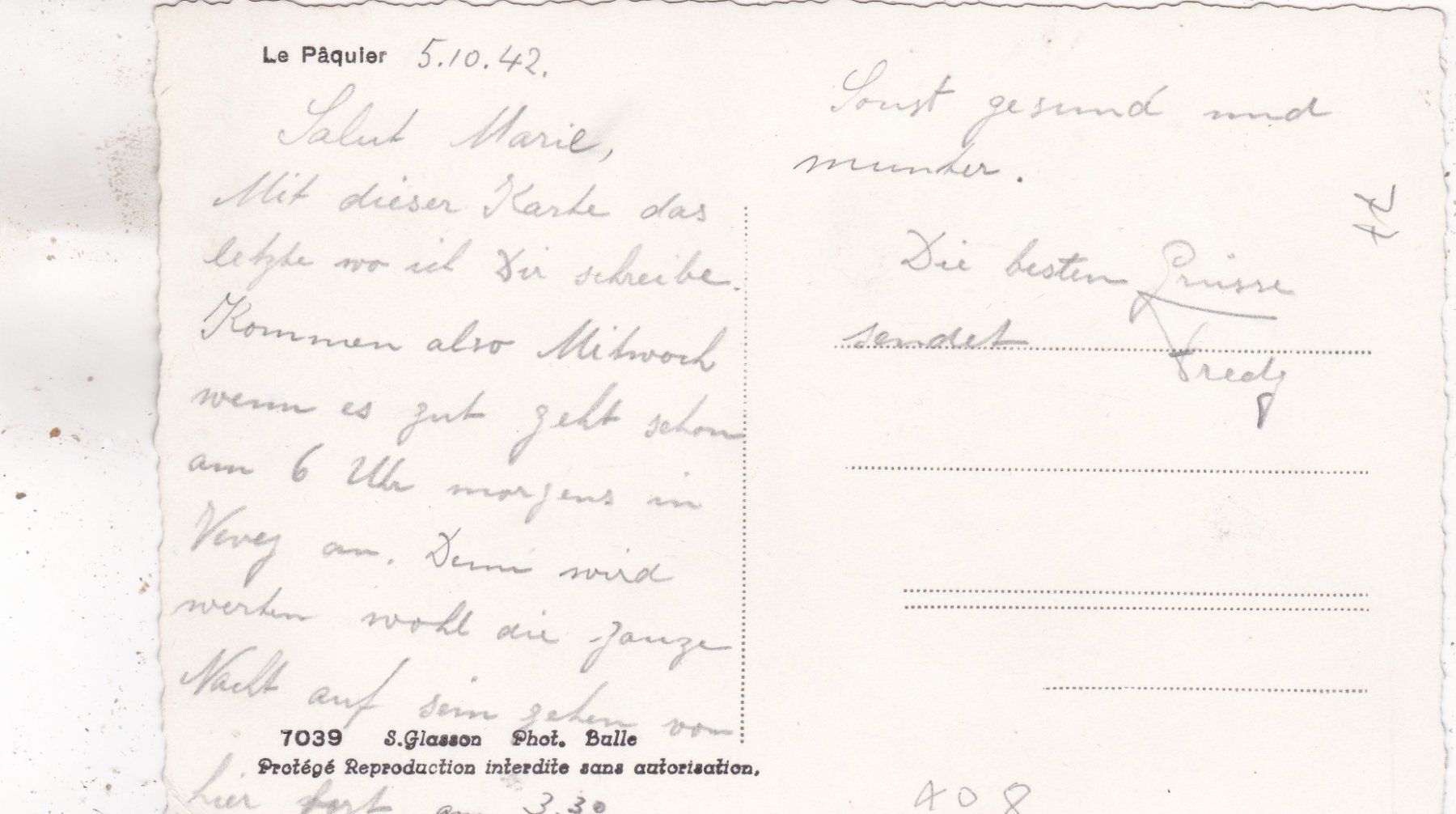 Cartoline postali: Le Pâquier – Usato da Herisau venduto da Lisegrat2008 1