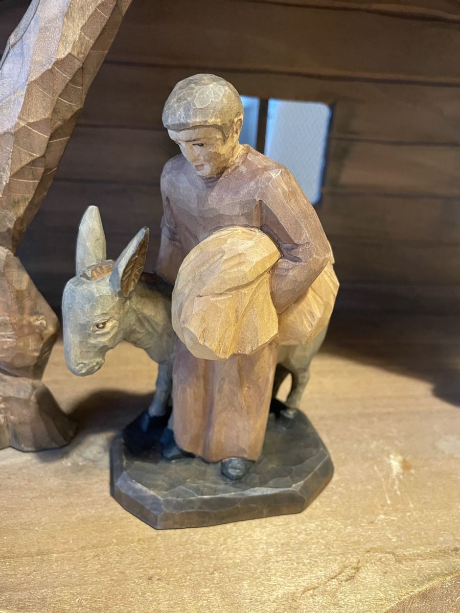 Statuette: Hirte mit Esel E.Thomann Brienz – Usato da Flawil venduto da Naphtali
