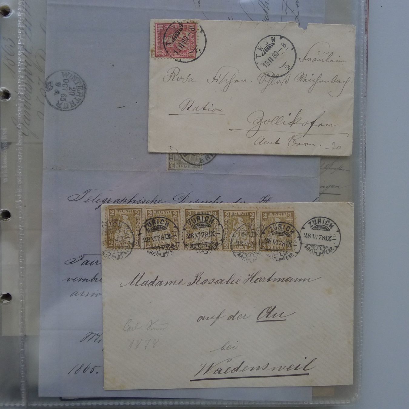 Alle Briefmarken: Starker Briefposten ab 1862: SITZENDE+ STEHENDE +Ziffermuste – Gebraucht aus Sursee von Luzernerraute 9