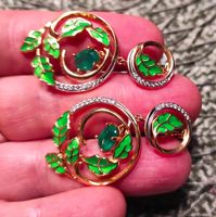 GELBGOLDVERG.CLOISONNE OHRHÄNGER S.925°MP +MP BL FANTASTISCH