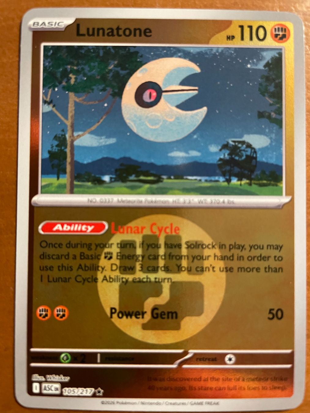 Pokémon Sammelbilder & Trading cards: Pokemon Lunatone Reverse (Versand gratis) – Neu (gemäss Beschreibung) aus Chur von Angerson