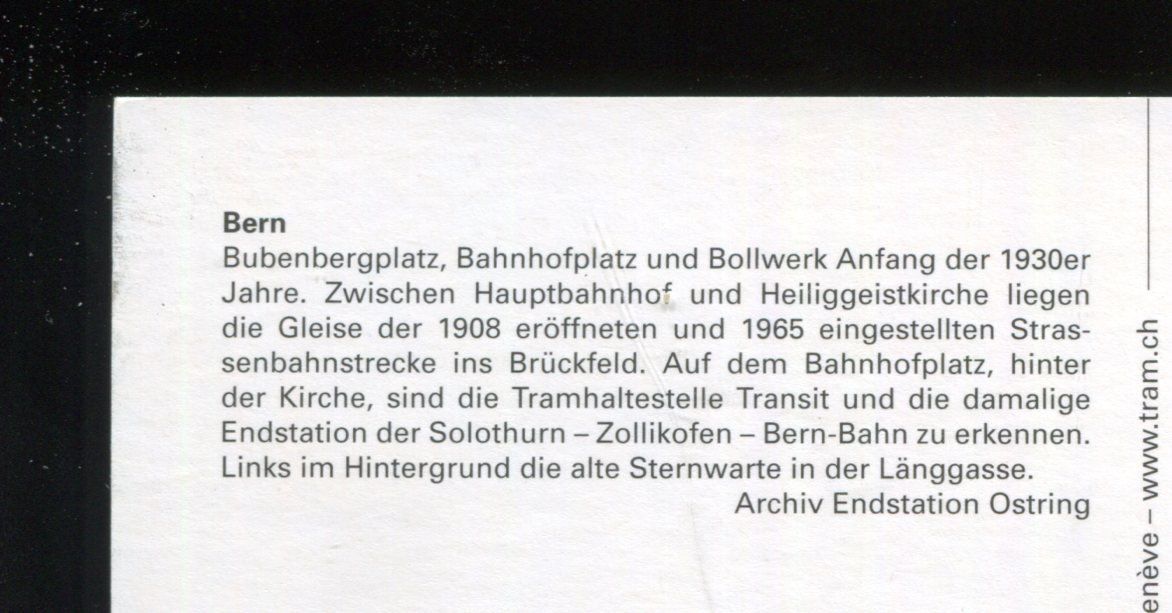 Ansichtskarten: Bern, Bubenbergplatz, Bahnhofplatz – Gebraucht aus Aarau von Elmaar41 1
