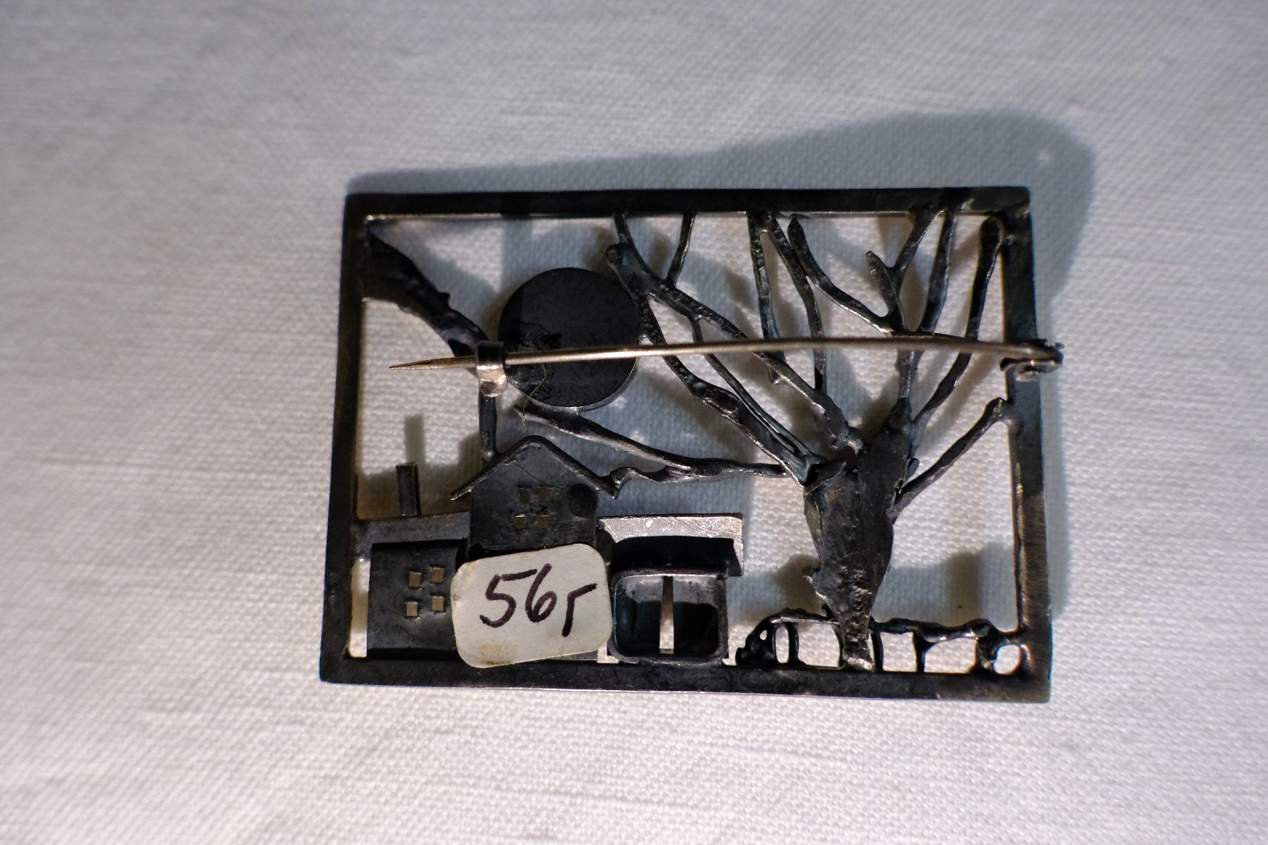 Spille & Fermagli: Silber 925, Sterling Silber - Brosche/Anstecker - Landschaft – Nuovo (secondo la descrizione) da Fribourg venduto da Silver_Wat 1