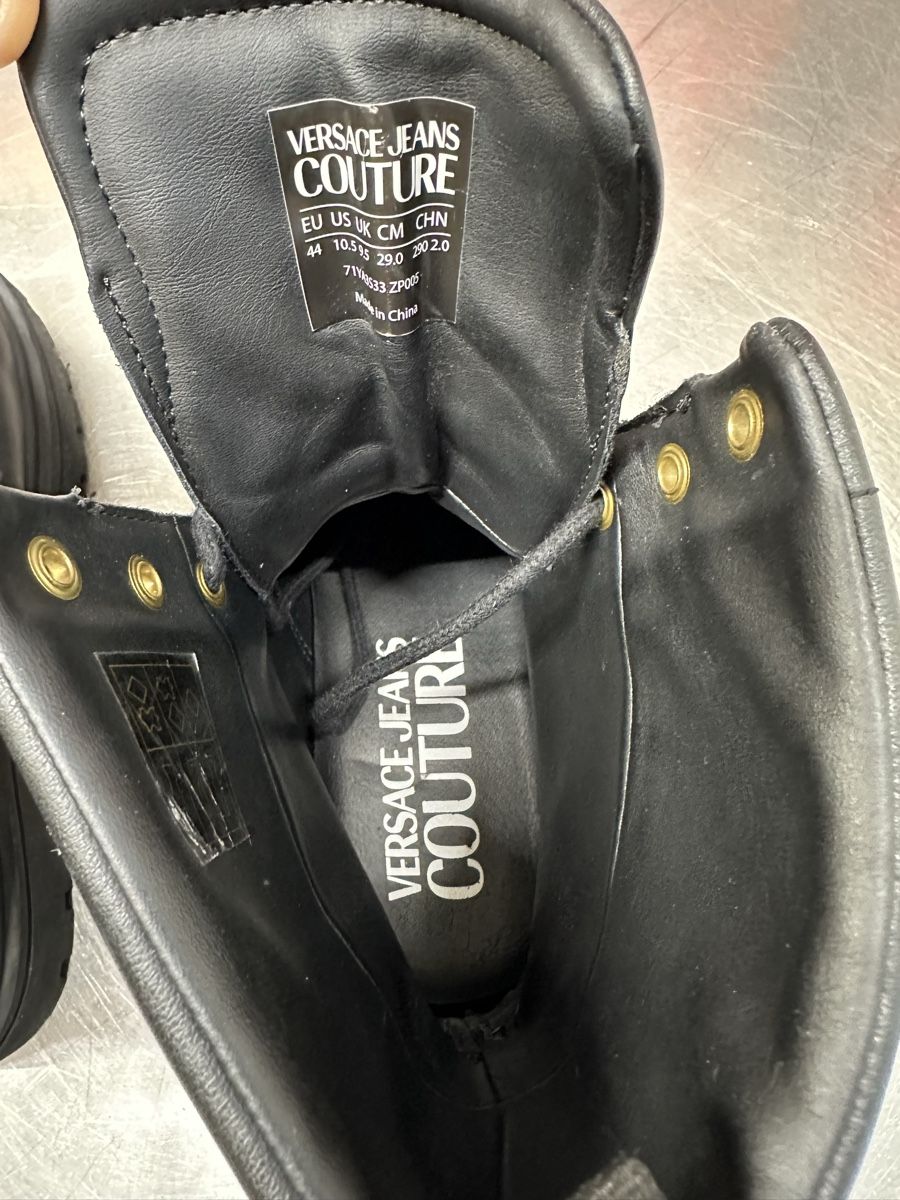 Versace Scarpe da uomo: Versace Jeans Couture Boots Schwarz – Usato da Schwende venduto da weesli 8