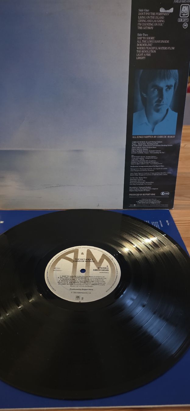 Dischi in vinile: Chris de Burgh - The Getaway -1982 Vg,Vg – Usato da Yvonand venduto da RF-VINYL 6