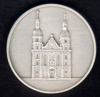 MEDAILLE VON 300 JAHRE DOM ZU ARLESHEIM 1681 - 1981