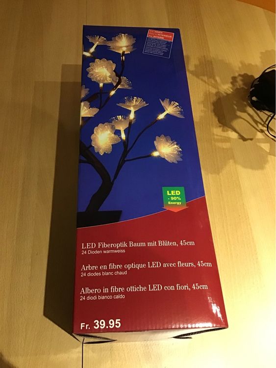 LED Fiberoptik Baum mit Blüten 45cm Kaufen auf Ricardo