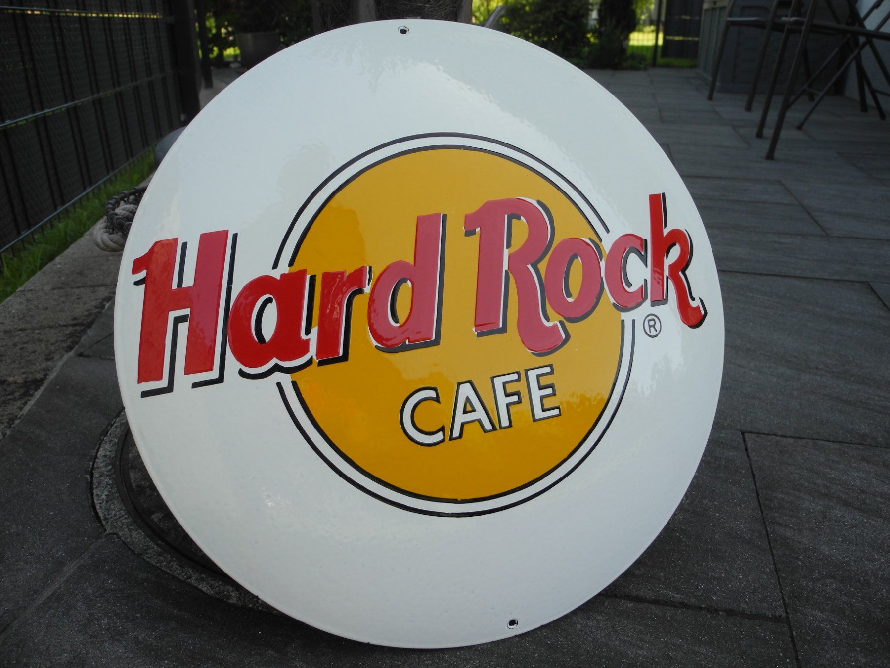Insegne: GROSSES HARD ROCK EMAILSCHILD – Usato da Reinach AG venduto da Huckleberrysix 2