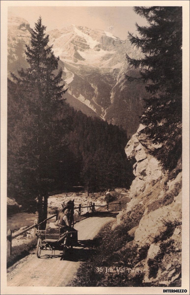 Cartoline postali: Val Tuors GR // Kutsche Postkutsche Pferde // ca. 1910 – Usato da Basel venduto da intermezzo12