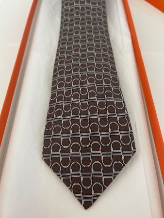 HERMES PARIS Krawatte 5587 MA Made in France 100% Seide