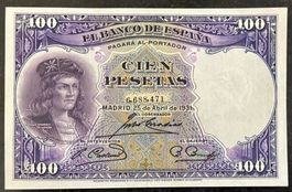 Spanien 100 Pesetas 1931 Banknote - Selten!