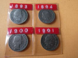 Schweiz 1893-1901,  Serie  5-Räppler