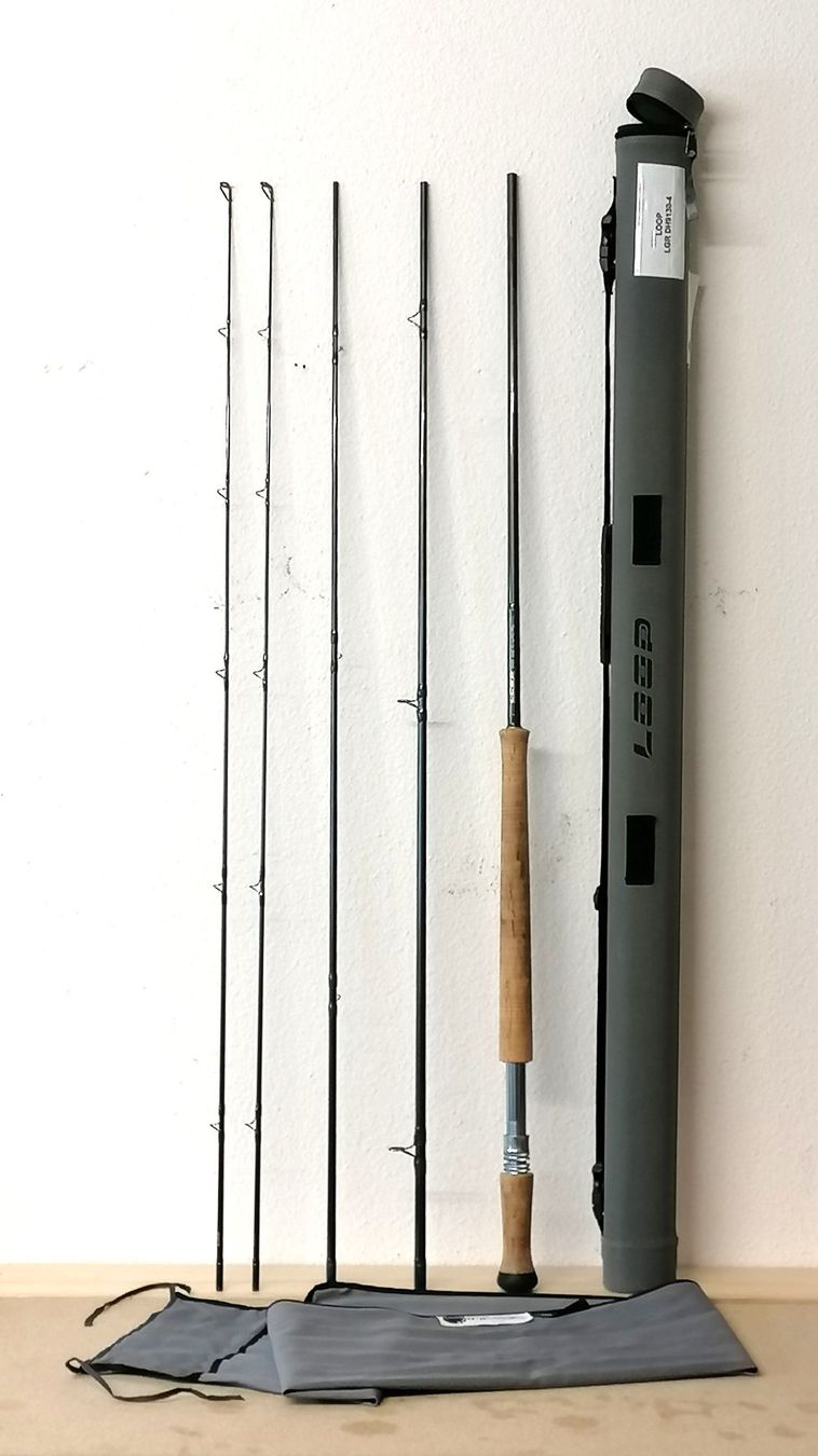 Canne da pesca: Loop Gray Line LGR DH 9130-4A 13’ 9wt 4-teilig – Usato da Reinach BL venduto da fliegenrolli