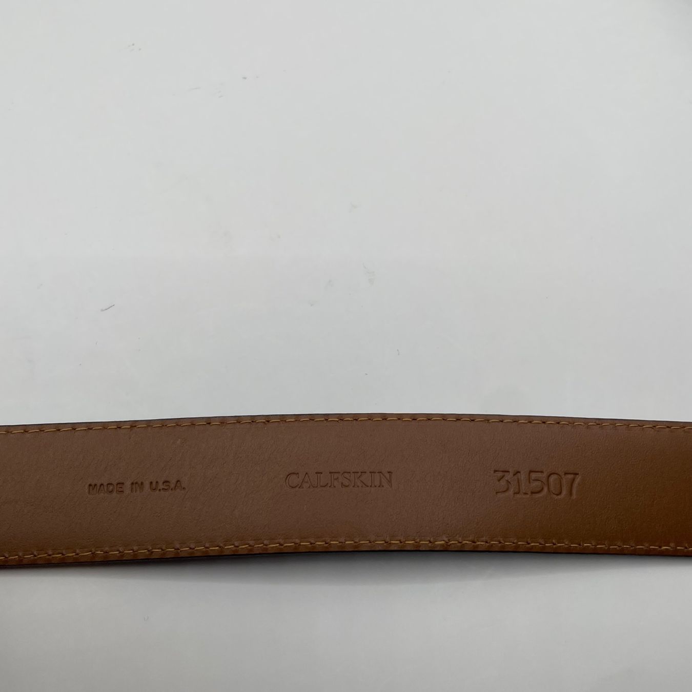 Cinture: Allen Edmonds Calfskin Ledergürtel USA Solid Brass 100/40 – Usato da Bubikon venduto da SwissSecondLife 5