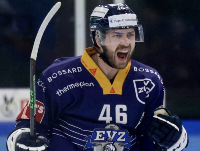 Ccm Helme: Original EVZ Helm Heim #46 Lino Martschini – Gebraucht aus Kallnach von Chaesi89