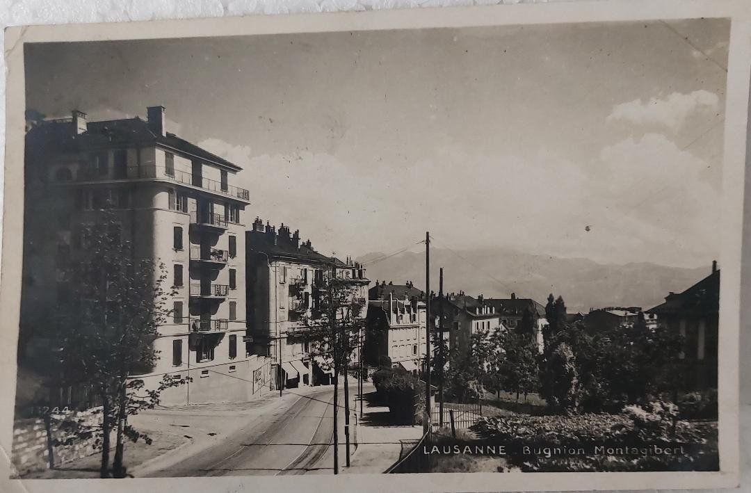 Cartoline postali: LAUSANNE - Bugnion Montagibert - 1932 – Usato da Delémont venduto da Domdom1