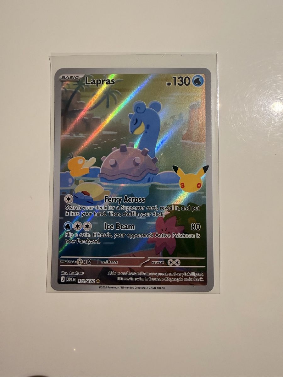 Pokémon Carte collezionabili: Lapras IR131/128 30th EN – Nuovo (secondo la descrizione) da Zürich venduto da Al_23_CH
