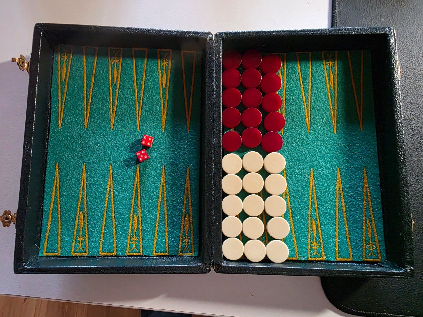 Giochi: vintage Backgammon Koffer Spiel – Usato da Walterswil BE venduto da Lonitti 3