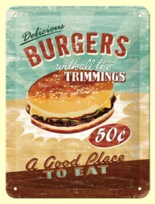 Ecriteaux: Blechschild 3D-BURGERS 50 C – Neuf avec emballage d'origine à Rupperswil par big-one-sale
