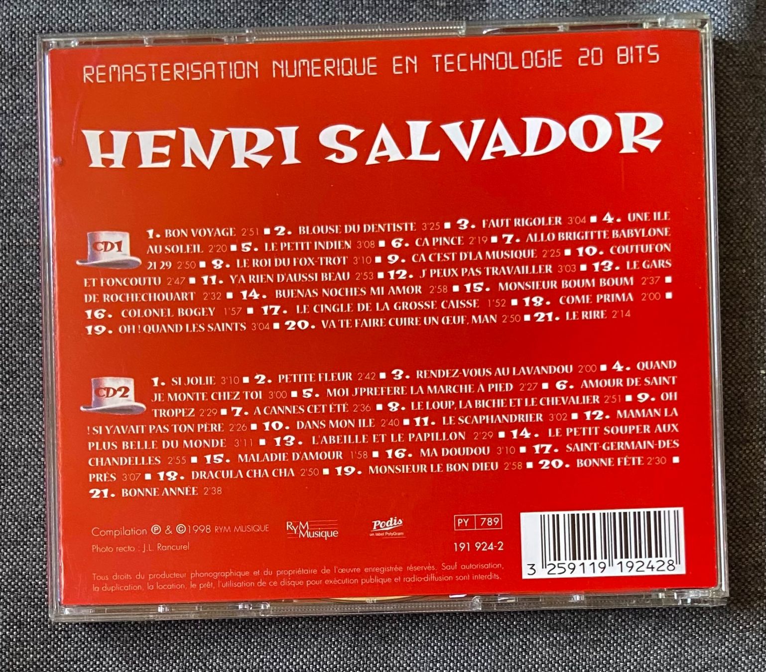 CD: Henri Salvador • 2 CDs • français – Usato da Luzern venduto da Lycka 1
