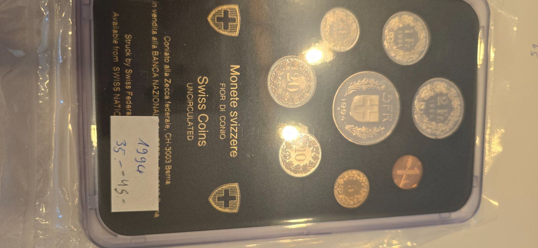Tutti le monete: Pieces Fleur de coin 1994 – Nuovo e nell'imballaggio originale da Fribourg venduto da yan_z5fr