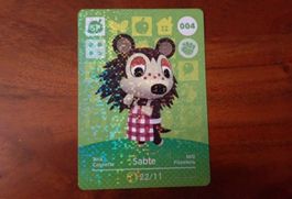 Animal Crossing amiibo Karte, Sable / Sina EU Nr. 004